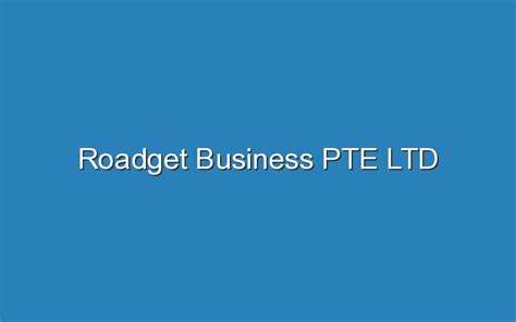 roadget business singapore